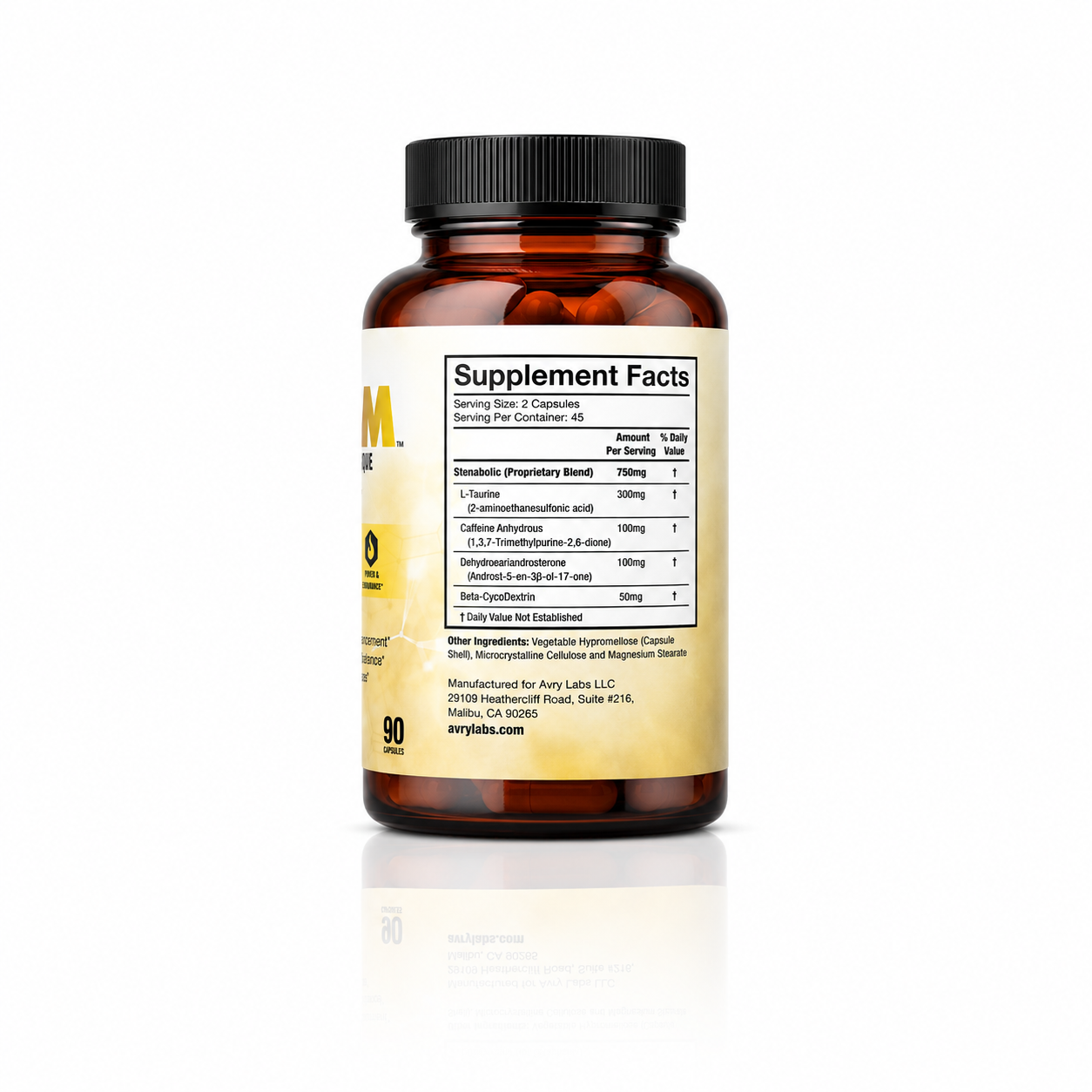17-FORM supplement facts panel - 90 Capsules